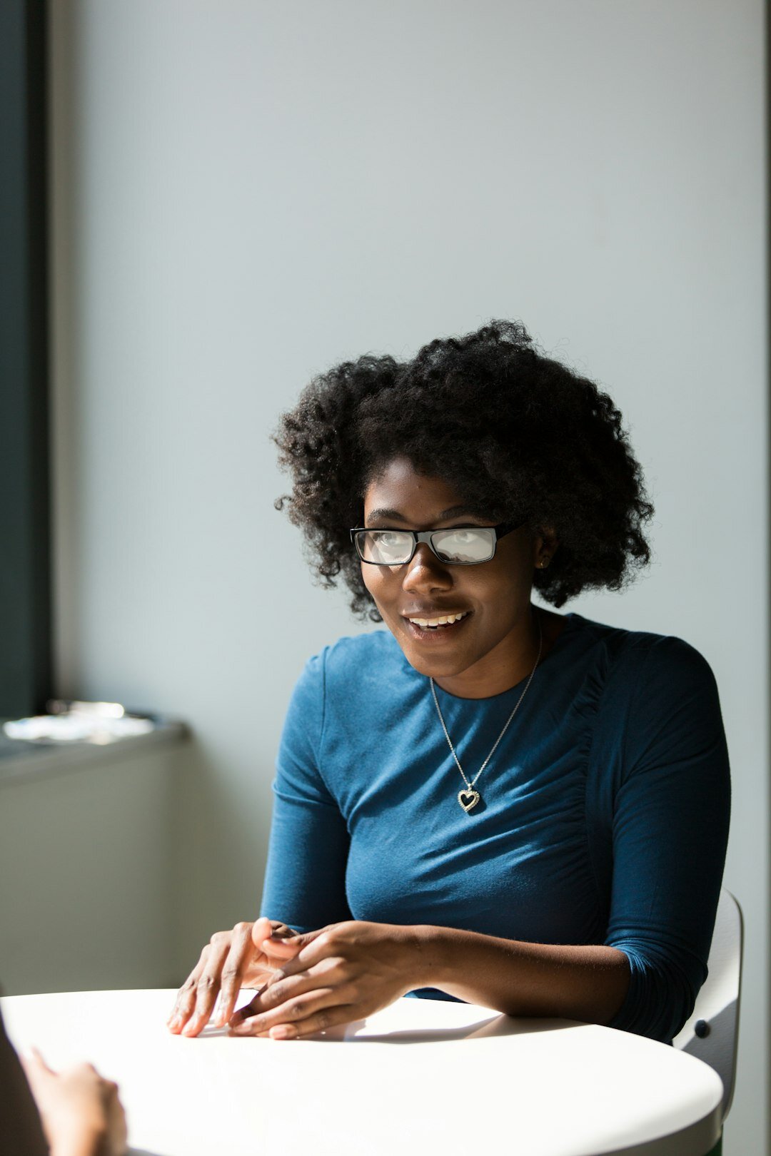 woman speaking confidently