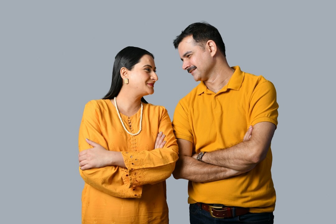 couple talking calmly